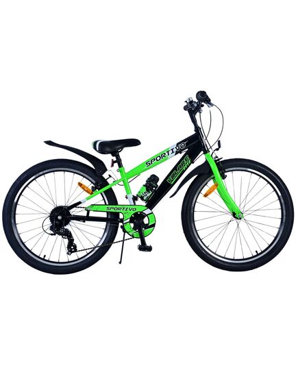 Volare Sportivo Kinderfiets - Jongens - 24 inch - 7 Speed - Zwart Groen