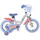 Disney Stitch Kinderfiets - Meisjes - 14 inch - Crème Koraal Blauw - Twee handremmen