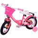 Volare Ashley Kinderfiets - Meisjes - 12 inch - Rood/Roze