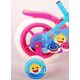 Ocean Kinderfiets - Unisex - 10 inch - Roze Blauw - Doortrapper