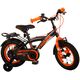Volare Thombike Kinderfahrrad – Jungen – 12 Zoll – Schwarz Orange – Zwei Handbremsen