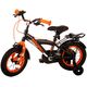 Volare Thombike Kinderfahrrad – Jungen – 12 Zoll – Schwarz Orange – Zwei Handbremsen