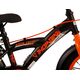 Volare Thombike Kinderfahrrad – Jungen – 14 Zoll – Schwarz Orange – Zwei Handbremsen
