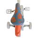 Disney Stitch Kinderfiets - Meisjes - 12 inch - Twee handremmen - Crème Koraal Blauw