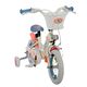 Disney Stitch Kinderfiets - Meisjes - 12 inch - Twee handremmen - Crème Koraal Blauw