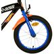 Hot Wheels Kinderfiets - Jongens - 16 inch - Zwart Oranje Blauw - Twee handremmen