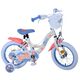 Disney Stitch Kinderfiets - Meisjes - 14 inch - Crème Koraal Blauw - Twee handremmen
