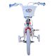 Disney Stitch Kinderfiets - Meisjes - 14 inch - Crème Koraal Blauw - Twee handremmen