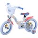 Disney Stitch Kinderfiets - Meisjes - 14 inch - Crème Koraal Blauw - Twee handremmen