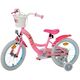 Disney Princess Kinderfahrrad - Mädchen - 16 Zoll - Rosa - Zwei-Hand-Bremsen